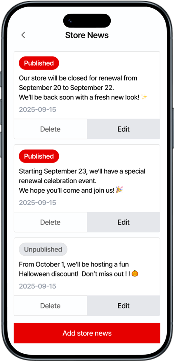 Store news